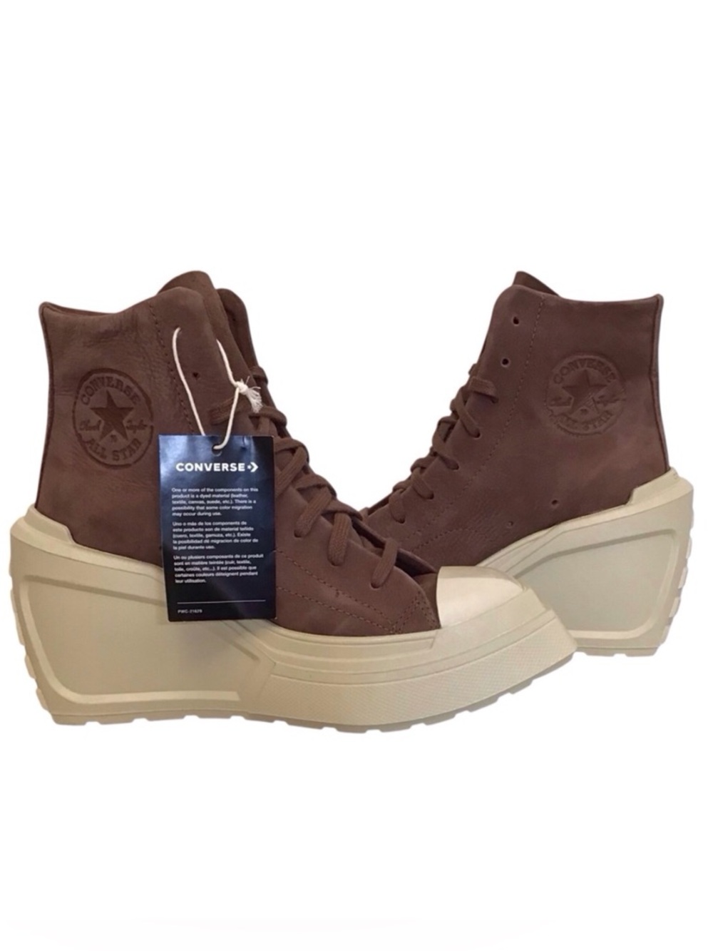 Converse 6.5 New Chuck 70 De Luxe Wedge Hi Leather Women’s Sneakers A08247C